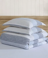 Levtex Sand Stripes Textured -Pc. Duvet Cover Set