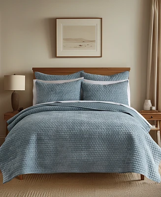 Levtex Velvet Stitch Reversible -Pc. Quilt Set
