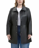 Bgsd Plus Rosie Leather Coat