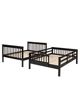 Full-Over-Full Bunk Bed with Storage