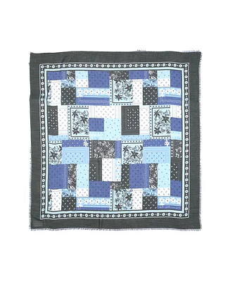 Kate Spade New York Women's Bandana Patchwork Modal Square Scarf