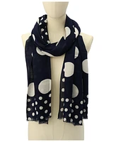 Kate Spade New York Women's Breezy Dot Viscose Oblong Scarf