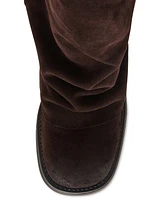 Steve Madden Women's Benton Mid-Shaft Foldover Cuff Moto Boots