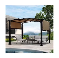Universal Canopy Cover Replacement for 12x9 Ft Curved Outdoor Pergola Structure