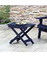 Outdoor Folding Wooden Side Table