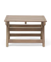 Outdoor Wooden Side Table by Christopher Knight Home
