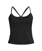Lands' End Women's Long Torso Tugless QuickDry Adjustable Strappy Back Tankini Top