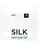 Silk + Hyaluronic Acid Sheet Mask – 10 Ct Mega Pack with Extra Serum