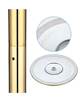 Yescom 11 Ft Spinning Static Dancing Pole Kit w/ Extensions Fitness Dance Exercise Gold