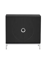 Wooden and Metal Leg Accent Cabinet for Living and Dining Room