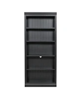 83" Tall 5-Tier Bookcase with Light & Adjustable Shelves