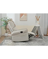 360 Swivel Rocker Recliner Chair - Gray Fabric