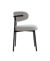 Wood Grain Dining Set, Black Metal Legs, Seats 4-6
