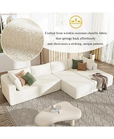Modern Large Modular Sectional Sofa for Living Room, Bedroom, Salon