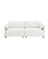 Creamy Cloud Fabric Sofa