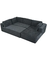 Modern Large Modular Sectional Sofa for Living Room, Bedroom, Salon