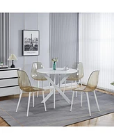Mid-Century Dining Set: Table & 4 Chairs