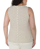 Liverpool Los Angeles Plus Sleeveless Twist-Front Top