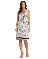 R & M Richards Women's Open-Front Jacket and Necklace Dress Set