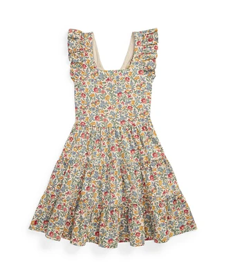 Polo Ralph Lauren Big Girls Floral Ruffled Dress