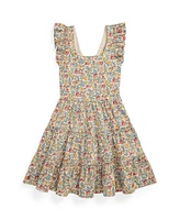 Polo Ralph Lauren Big Girls Floral Ruffled Dress