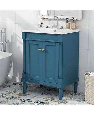 24'' Bathroom Vanity with Sink & Storage