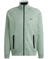 Boss by Hugo Men's Circle-Jacquard Zip-Up Sweatshirt