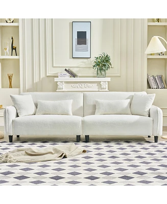 97" Teddy Velvet Sofa - Living Room, Bedroom, Office