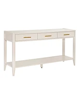 High-Quality Entryway Console Table with Vertical Stripe Drawers, Long Legs,Suitable for Entryway, Hallway, Living Room, Foyer