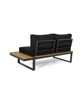Sterling V sahpe Outdoor Aluminum V-Shaped 5 Seater Sofa Set with Cushions