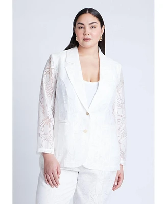 Eloquii Plus Burnout Blazer
