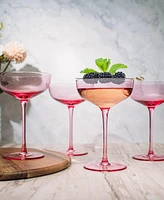 The Wine Savant Classic Coupe Glasses, Set of 4