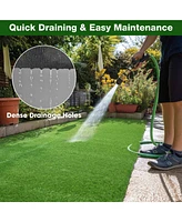 Yescom 50x1 Ft Artificial Grass Turf 1.38" Fake Grass Rug Synthetic Lawn Indoor Outdoor Garden Home Decor