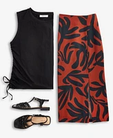 On 34th Womens Side Cinched Muscle Tank Printed Slip Skirt Tyllee Fisherman Sandals Jewelry Exclusively At Macys