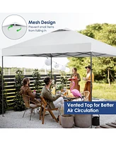 10 x 10 Feet Foldable Outdoor Instant Pop-up Canopy with Carry Bag