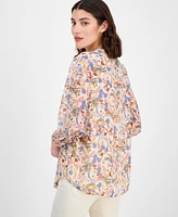 Tommy Hilfiger Women's Floral Pintuck Blouse
