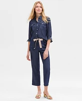 Tommy Hilfiger Women's Chambray Button-Front Work Shirt