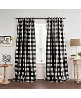 Elrene Home Fashions Grainger Buffalo Check Blackout Window Curtain