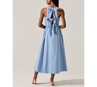 Astr the Label Women's Bow-Back Apron Dress