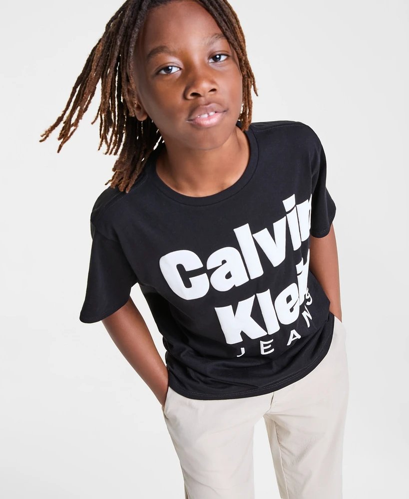 Calvin Klein Big Boys Logo Graphic Short-Sleeve T-Shirt
