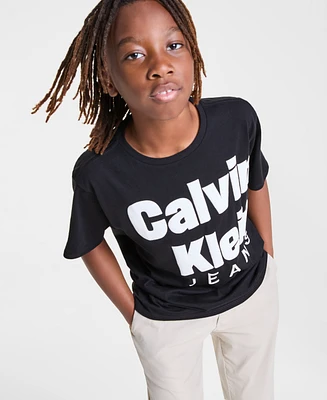 Calvin Klein Big Boys Logo Graphic Short-Sleeve T-Shirt