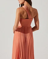 Astr the Label Women's Rasya One-Shoulder Pleated Dress