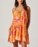Astr the Label Women's Keala Tie-Front Swing Dress