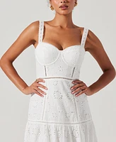 Astr the Label Women's Pellagia Lace-Trim Midi Dress