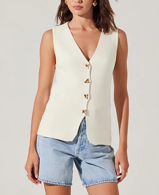 Astr the Label Women's Jayce Cotton Sweater Vest