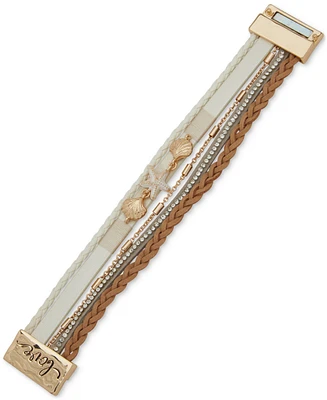 lonna & lilly Gold-Tone Sea-Motif Multi-Row Wrap Bracelet
