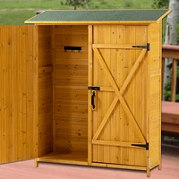 Durable 56" x 19.5" Garden Shed with Waterproof Roof and Lockable Door