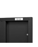 Suitable for steel storage cabinets in living rooms, kitchens, and bedrooms, 2 door miscellaneous storage cabinet, garage tool storage cabinet, and of
