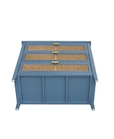 3 Drawer Cabinet,Natural rattan,American Furniture,Suitable for bedroom, living room, study
