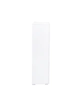 Storage Cabinets with aluminum strip lamp,with Glass Shelves, for Living Room/Bedroom/Office